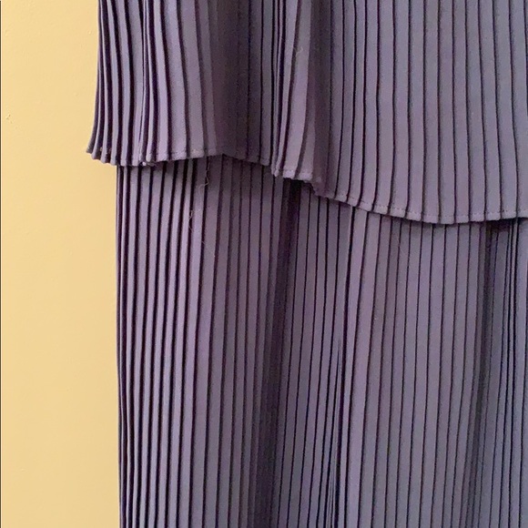 Parker navy accordion mini dress - Picture 3 of 5